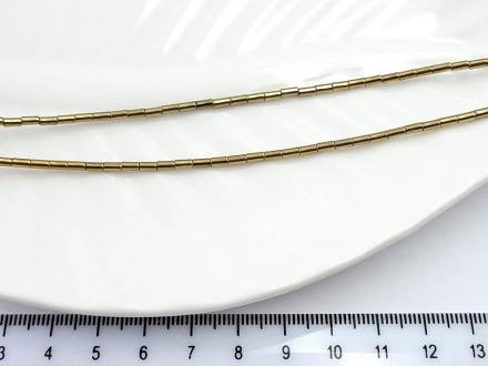 Гематит золото, цилиндр, 4*2мм, 40см/нить - Рукоделкино Товары для творчества Фурнитура для украшений