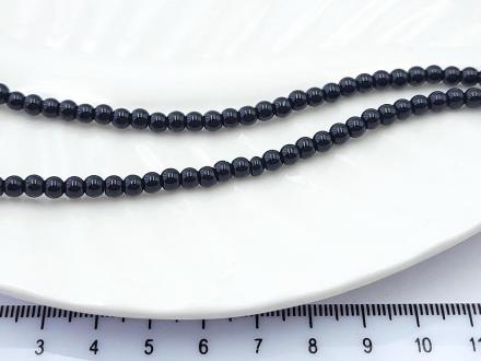 Агат черный круглая 4мм, 39см/нить - Рукоделкино Товары для творчества Фурнитура для украшений
