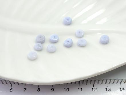 Агат голубой диск неровный 7*3мм 10шт/уп - Рукоделкино Товары для творчества Фурнитура для украшений