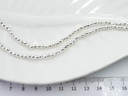 Гематит св. серебро, круглая гранен 3мм, 40см/уп - Рукоделкино Товары для творчества Фурнитура для украшений