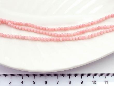 Коралл розовый круглый 3мм, ~38см/нить - Рукоделкино Товары для творчества Фурнитура для украшений