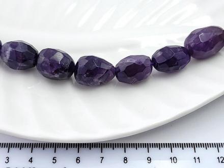 Аметист темн бочонок граненый ~18*11мм, 1шт/коробка - Рукоделкино Товары для творчества Фурнитура для украшений