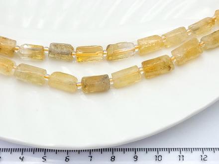 Цитрин цилиндр гранен 14*7мм 27шт/нить - Рукоделкино Товары для творчества Фурнитура для украшений