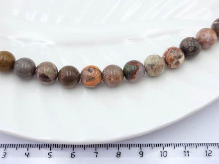 Яшма Пикассо круглая, 10мм 18шт/нить - Рукоделкино Товары для творчества Фурнитура для украшений