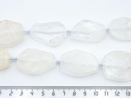 Горный хрусталь пластина неправ формы~33*23*7мм 9шт/нить - Рукоделкино Товары для творчества Фурнитура для украшений