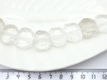 Горный хрусталь, пластина гранен~19*16*8мм 13шт/нить - Рукоделкино Товары для творчества Фурнитура для украшений