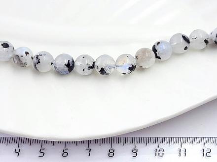 Лунный камень с шерл круглая 10мм 20шт/нить - Рукоделкино Товары для творчества Фурнитура для украшений