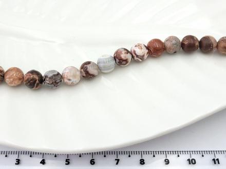 Яшма кофейная круглая 8мм, 19см/нить - Рукоделкино Товары для творчества Фурнитура для украшений