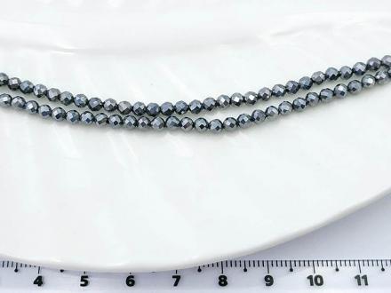 Терагерц круглый гранен. 3мм 39см/нить - Рукоделкино Товары для творчества Фурнитура для украшений