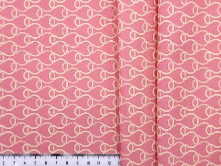 JulidoQuilt 3802 Золотое диско (розовый с фигурным принтом) - Рукоделкино Товары для творчества Фурнитура для украшений