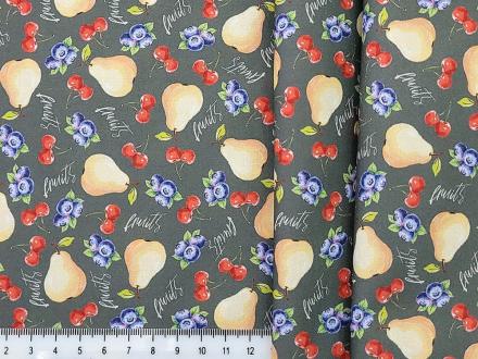 JulidoQuilt HLQ 250508-15 Теплая провинция (темно-зеленый, груши, ягоды) - Рукоделкино Товары для творчества Фурнитура для украшений