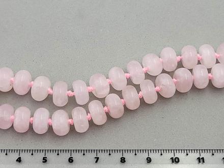 Розовый кварц , диск 10*5мм, 30шт/нить - Рукоделкино Товары для творчества Фурнитура для украшений