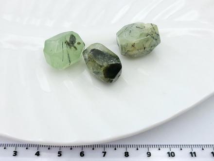 Пренит, галтовка гранен, ~ 18*15мм 1шт/кор - Рукоделкино Товары для творчества Фурнитура для украшений
