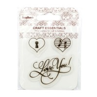 ScrapBerry�s SCB4907074 ������ ����������� ���������� ����� "Love you!", 7*7��, 3�� - ����������� ������ ��� ���������� ��������� ��� ���������